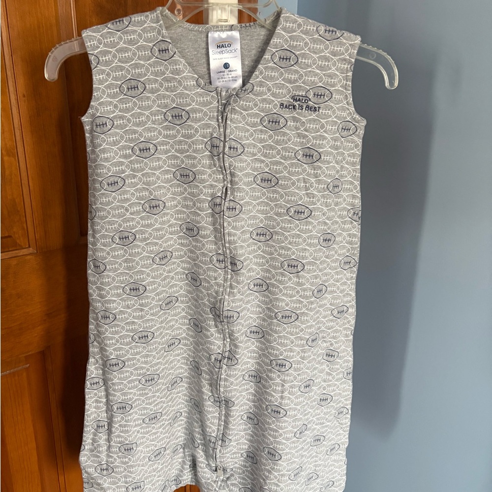 Halo Gray Sleep Sack with Football Design